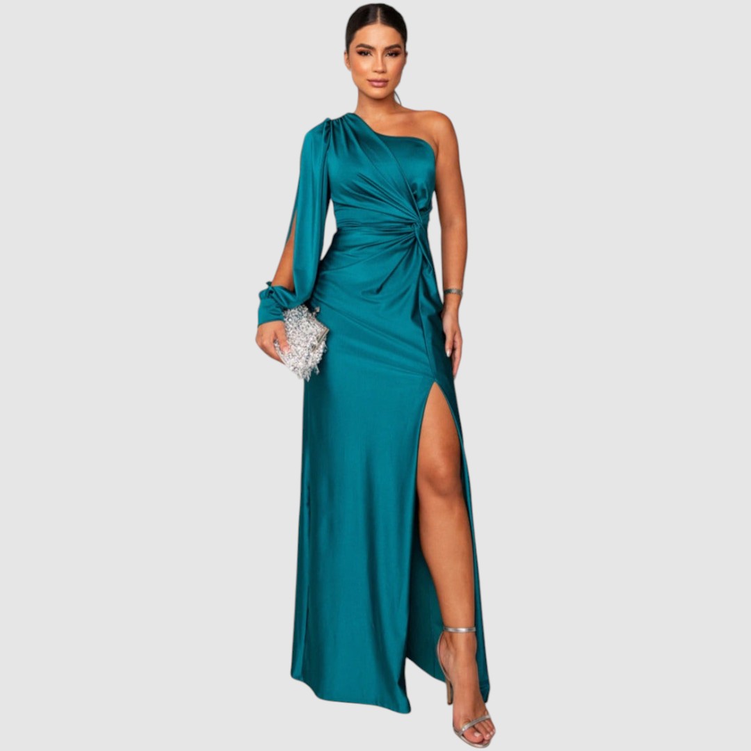 Meda - Elegante vestido maxi de um ombro