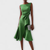 Claire™ | Vestido midi elegante com drapeado