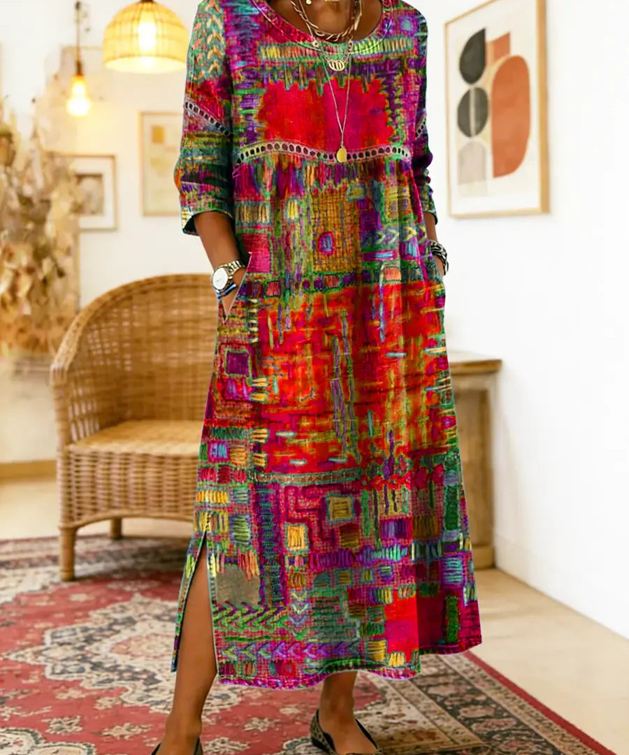 Bruna | Vestido Midi Estampado