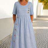 Íris | Vestido de Verão Listrado