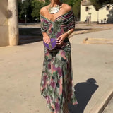 Louise | Vestido Maxi de Festa Elegante com Decote em V