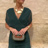 Louise | Vestido Maxi de Festa Elegante com Decote em V