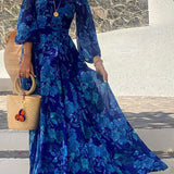 Yara™ | Vestido Maxi de Flores Românticas