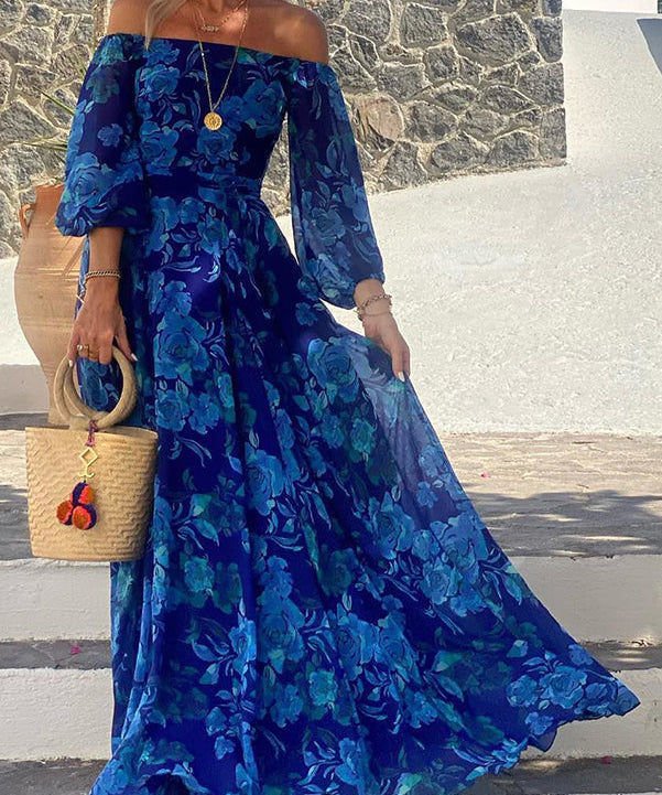Yara™ | Vestido Maxi de Flores Românticas