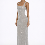 Elara | Vestido Maxi buddel check nog