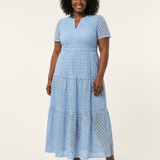 Brielle | Vestido Midi de Alças Curtas com Decote em V