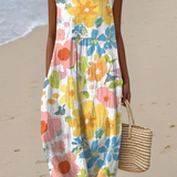 Elisa - Vestido Midi Floral Pastel