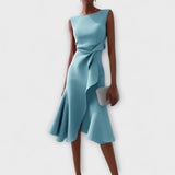 Claire™ | Vestido midi elegante com drapeado