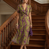 Sara - Robe Midi Floral Relaxada