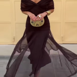 Louise | Vestido Maxi de Festa Elegante com Decote em V