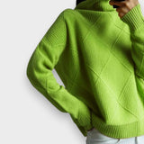 Remmy | Pullover de Gola Alta Estruturada em Malha