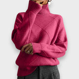 Remmy | Pullover de Gola Alta Estruturada em Malha