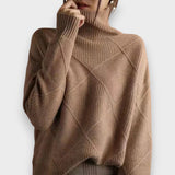 Remmy | Pullover de Gola Alta Estruturada em Malha