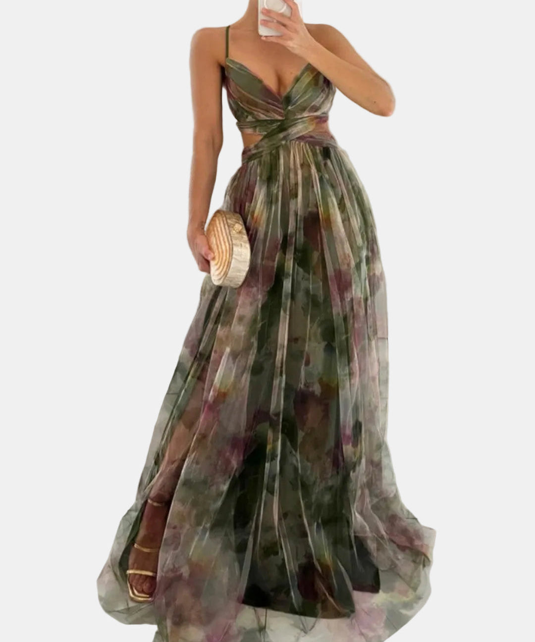 Jasmina - Vestido Chiffon Floral