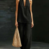 Sandra - Conjunto Col Halter Jeans