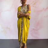 Sabine™ | Conjunto de vestido elegante com cardigan