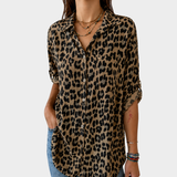 Blusa Relaxada Safari Chic