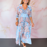 Anita™ | Elegante maxivestido boho com cinto