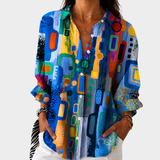 Blusa Declarativa de Mosaic Vibrante