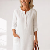 EVI | Vestido casual feminino com um corte solto e um look intemporal para todos os dias