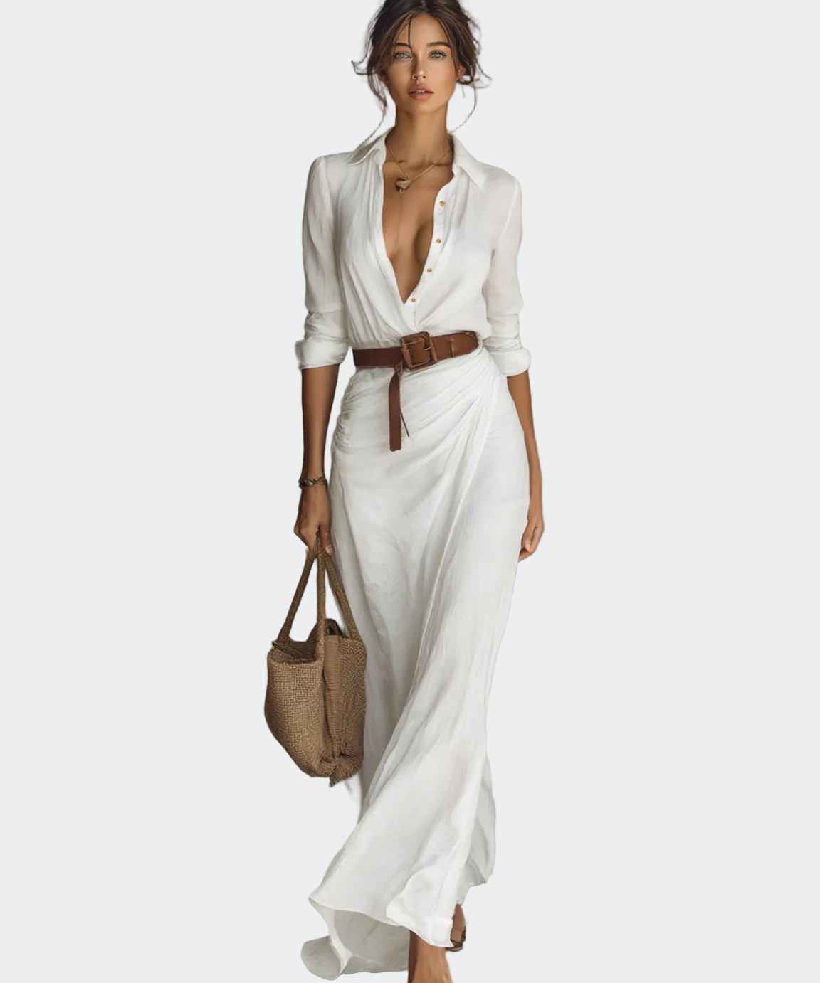 Marija - Vestido Maxi com Cinto