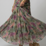 Bianca - Vestido Midi Descontraído com Ombros Descobertos