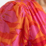 Willow | Vestido Midi de Manga Puff com Decote em V Floral