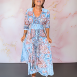Anita™ | Elegante maxivestido boho com cinto
