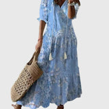 Amália | Vestido Maxi de Verão Boho Vintage