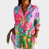 Blusa Pintada Jardim Brisa