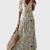 Amália | Vestido Maxi de Verão Boho Vintage