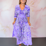 Anita™ | Elegante maxivestido boho com cinto