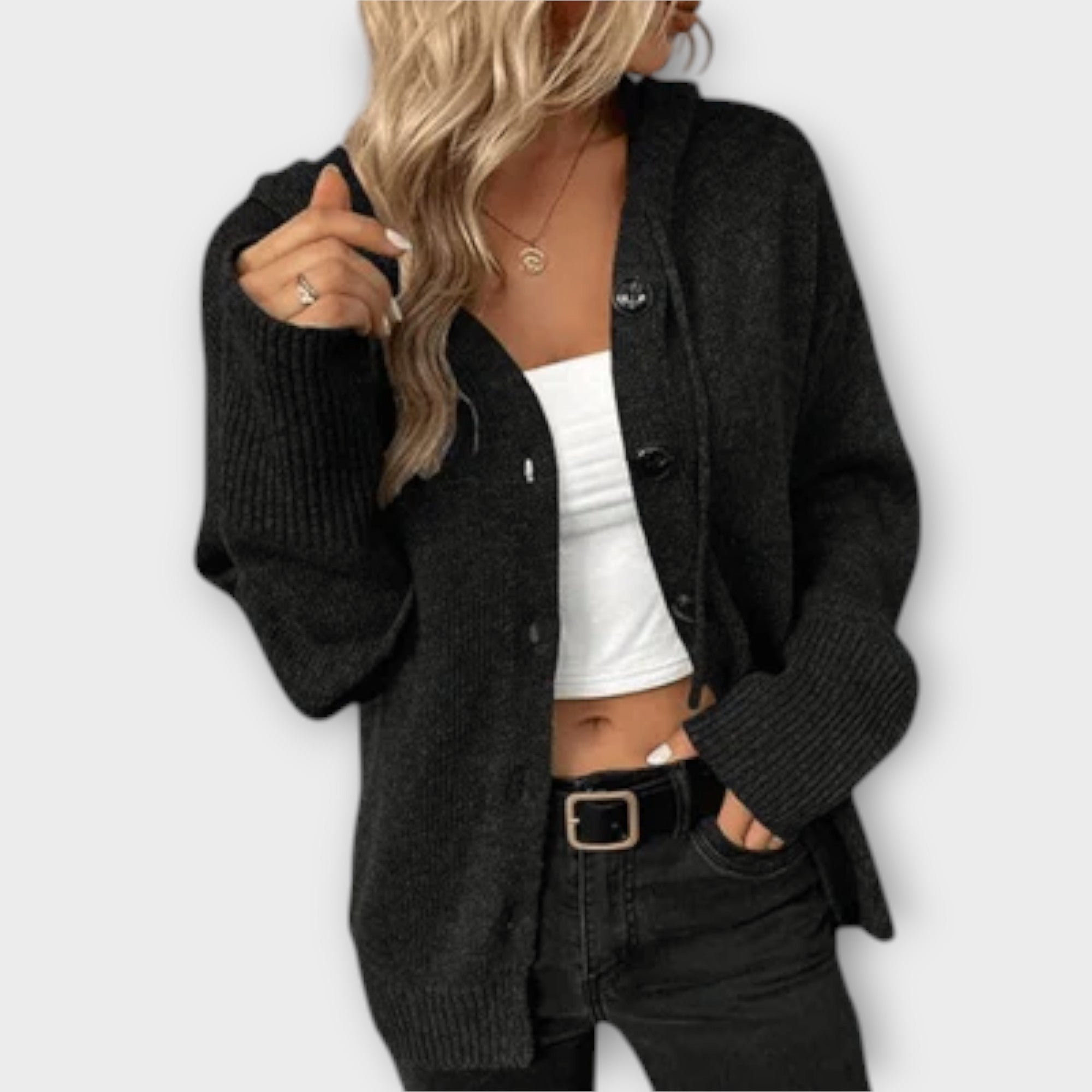 Brittan - Cardigan Tricotado com Botões