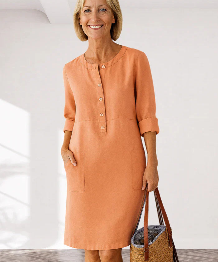 EVI | Vestido casual feminino com um corte solto e um look intemporal para todos os dias