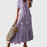 Amália | Vestido Maxi de Verão Boho Vintage
