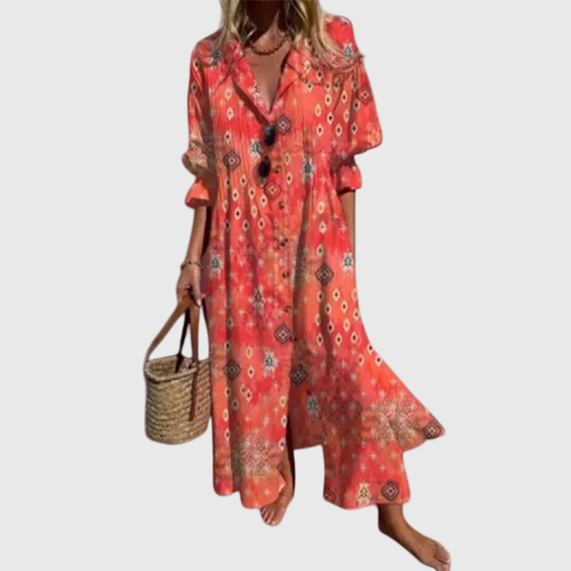 Zariah | Robe Maxi Boémienne Elegante