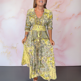Anita™ | Elegante maxivestido boho com cinto