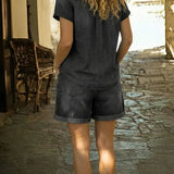 Stephanie™ | Vestido casual em ganga