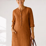 EVI | Vestido casual feminino com um corte solto e um look intemporal para todos os dias