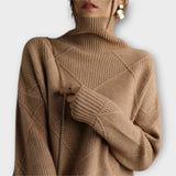 Melanie - Pullover de Gola Alta Confortável