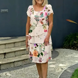 Ellie™ | Vestido em camadas com estampa floral