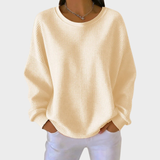 Nora | Sweater de Algodão Tricotado em Waffle de Inverno com Mangas Longas