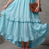 Katia - Vestido Maxi Halter Folhos
