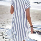Maartje™ | Vestido de camisa leve de verão com riscas