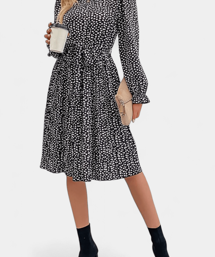 Agnes | Leopardo plissado