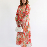 Althea | Vestido Maxi Floral de Manga Longa