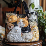 Bolso Artesanal Acolchado - Gatinhos Dormidos