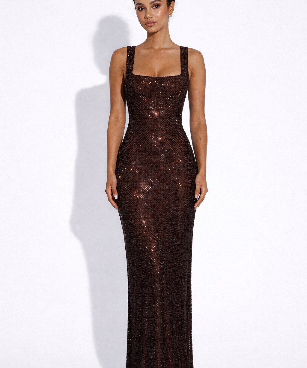 Elara | Vestido Maxi buddel check nog
