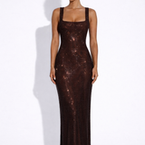 Elara | Vestido Maxi buddel check nog