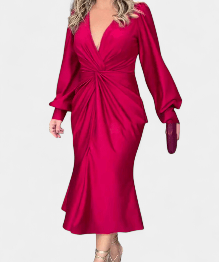 Bodil | Vestido V com Decote em V Atemporal